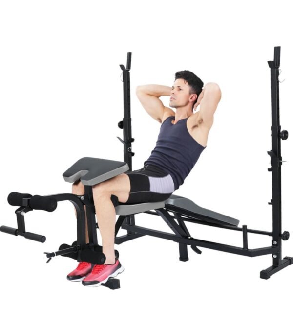 MINI GIMNASIO CON POLEA Y BANCA PARA PECHO CON PREDICADOR - Image 2